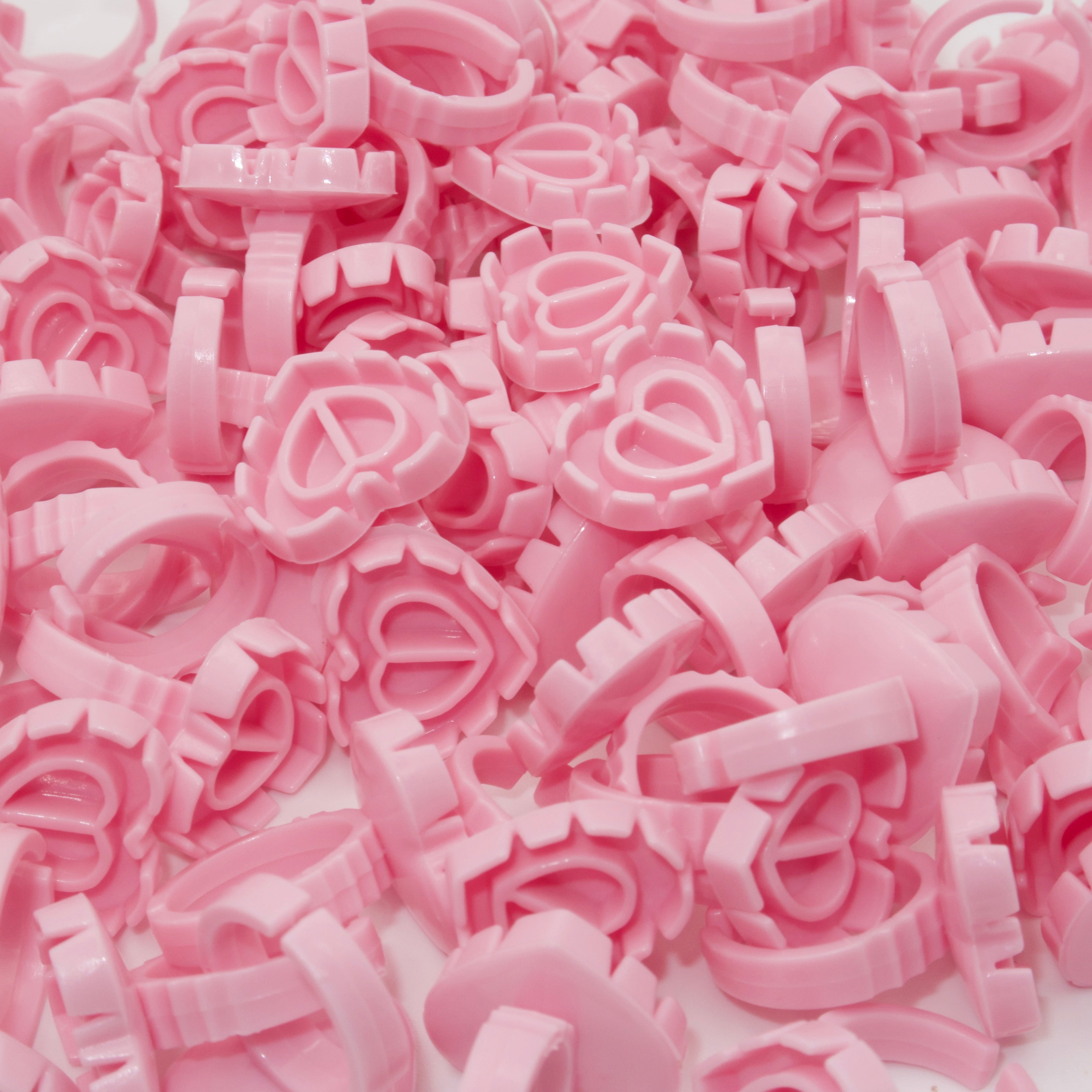 Pink Glue Rings